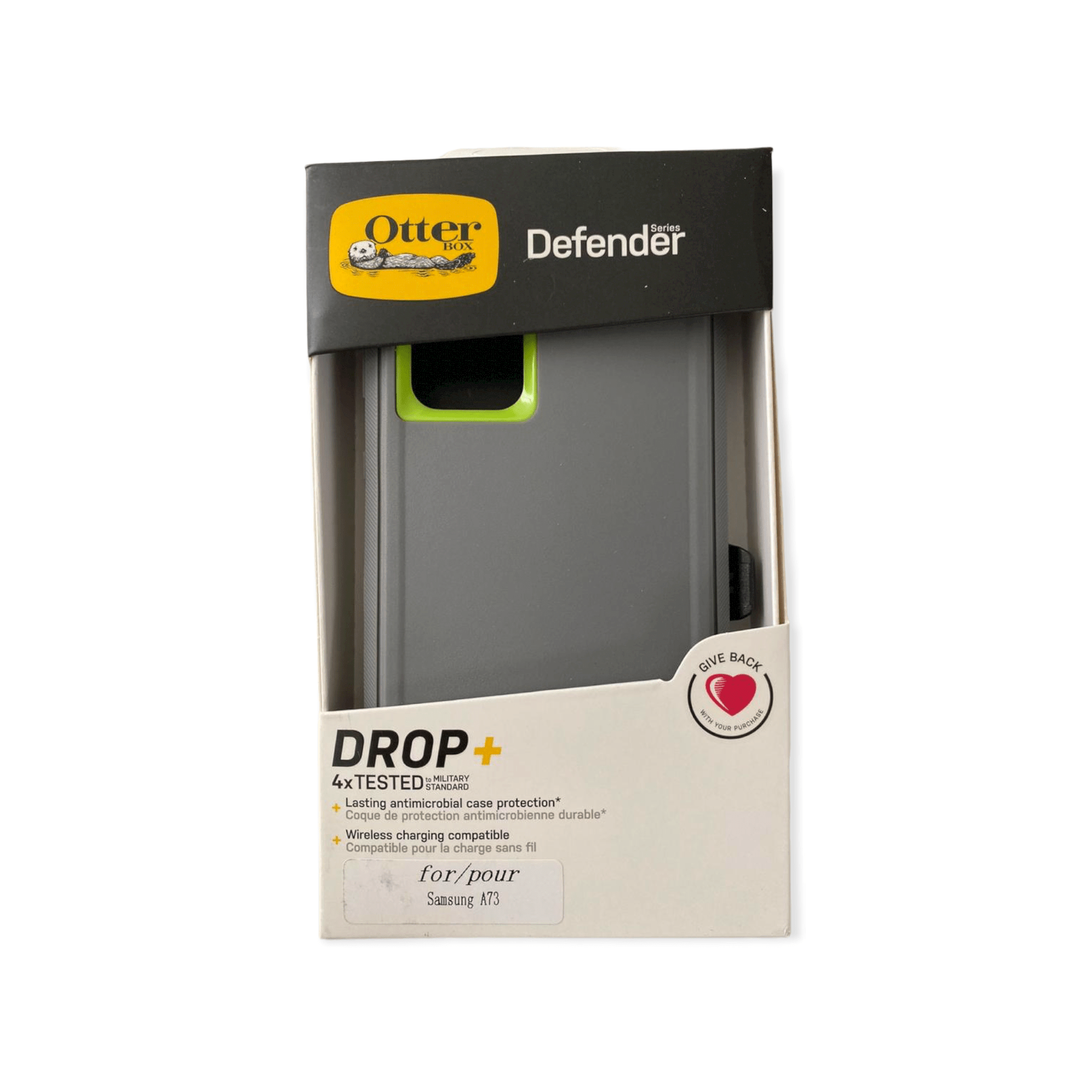 Estuches Proteccion Otterbox Defender Samsung A73 Color Gris / Verde - MUNDO ACCESORIOS (B2C)