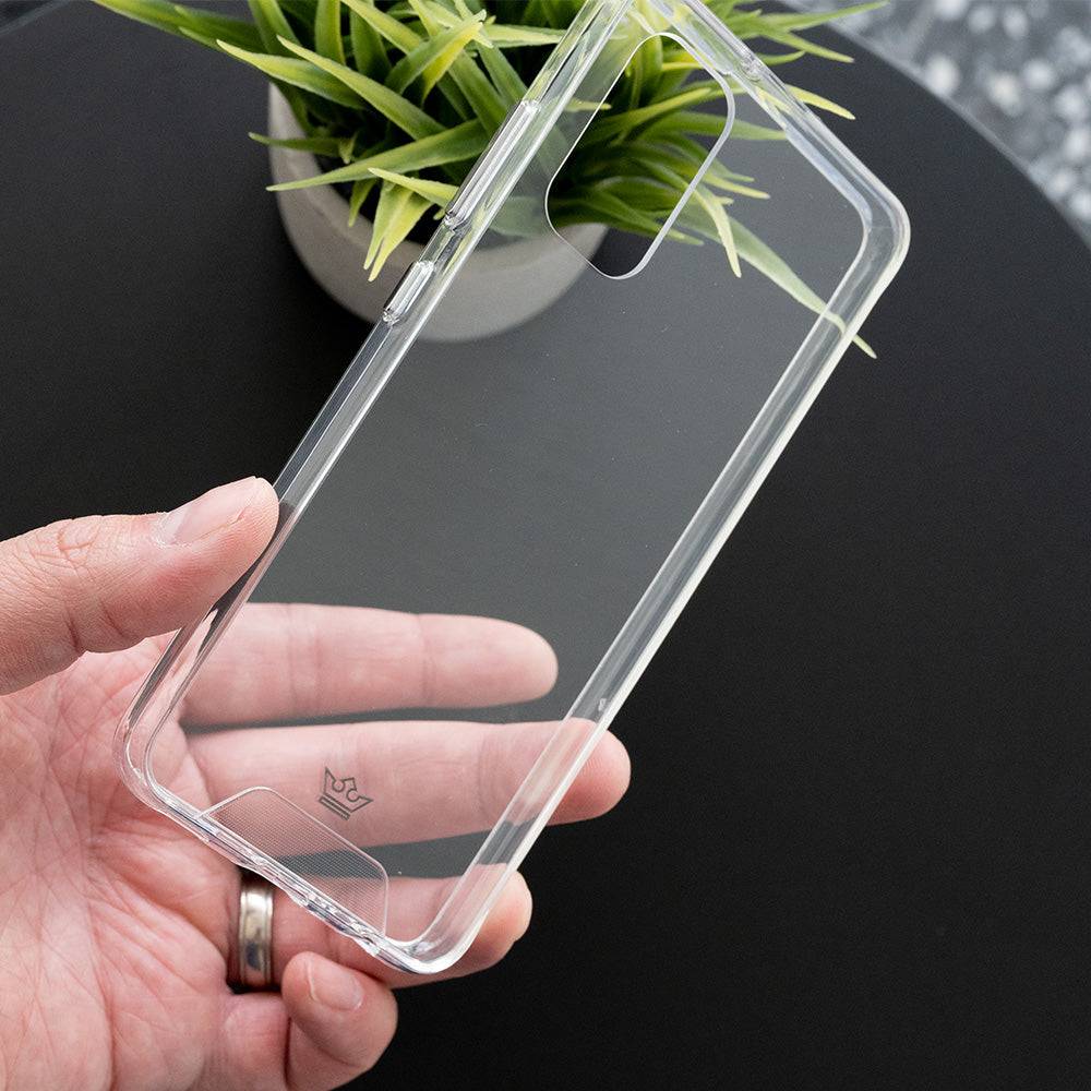 Estuches Transparente El Rey Con Botones Samsung A73 Color Gris / Transparente - MUNDO ACCESORIOS (B2C)