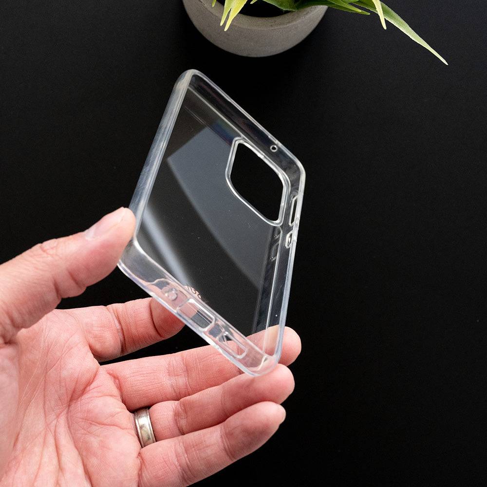 Estuches Transparente El Rey Con Botones Samsung A73 Color Gris / Transparente - MUNDO ACCESORIOS (B2C)