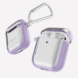 estuche proteccion xdoria defense clear for airpods 1 / 2 apple gen 1 ,  gen 2 color morado- MUNDO ACCESORIOS.