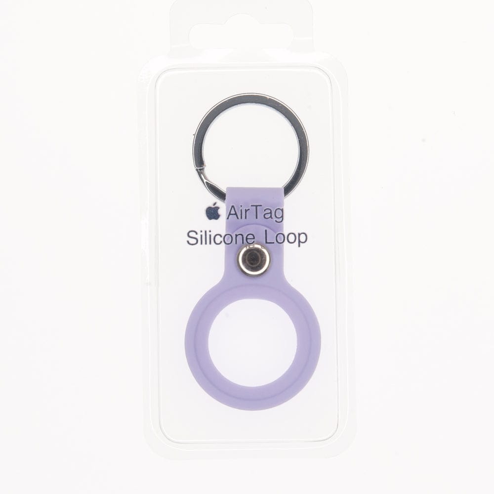 Estuches Silicon El Rey Silicon Abierto Ambolado Airtag Apple Todos Color Morado - MUNDO ACCESORIOS (B2C)