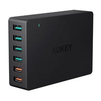 Thumbnail for Cargador Aukey Estacion 6 Puertode 60W Con Chip Intelite Qc 3.0 Usb Charging Station