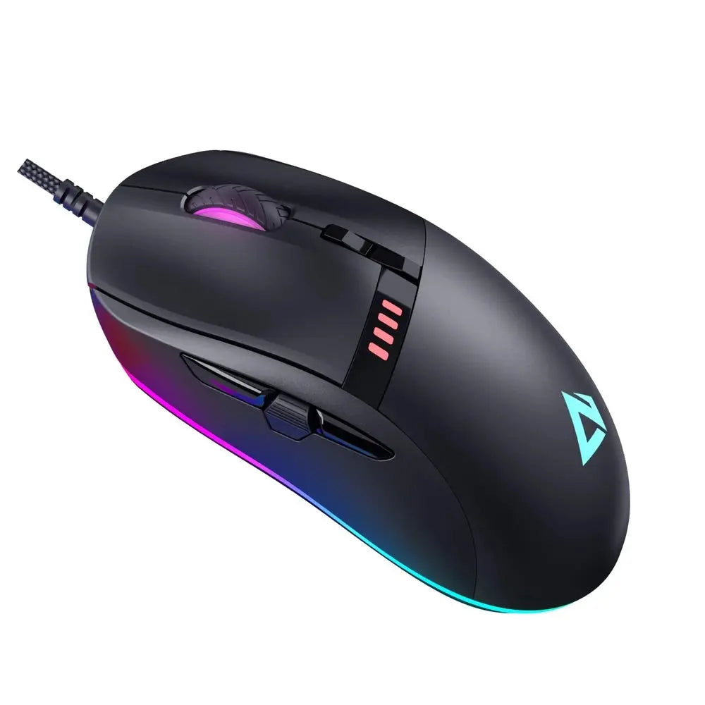 Gadget Aukey Gaming Knight RGB mouse with cable, 10000 DPI resolution.