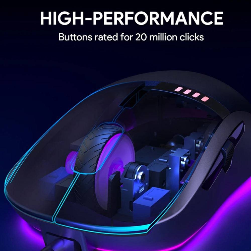 Gadget Aukey Gaming Knight Rgb Mouse 10000 Dpi Resolution Con Cable Usb - MUNDO ACCESORIOS (B2C)