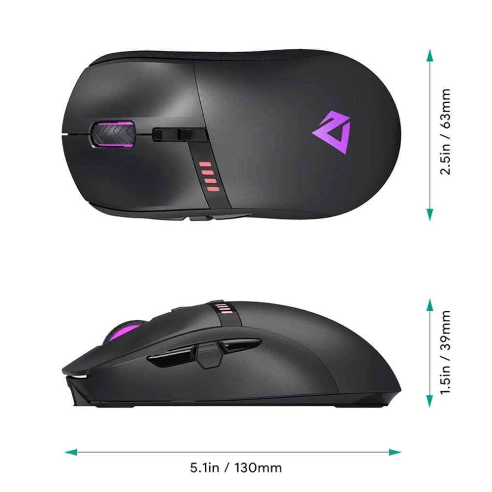 Gadget Aukey Gaming Wireles Knight Rgb Mouse 16000 Dpi Resolution 2.4Ghz