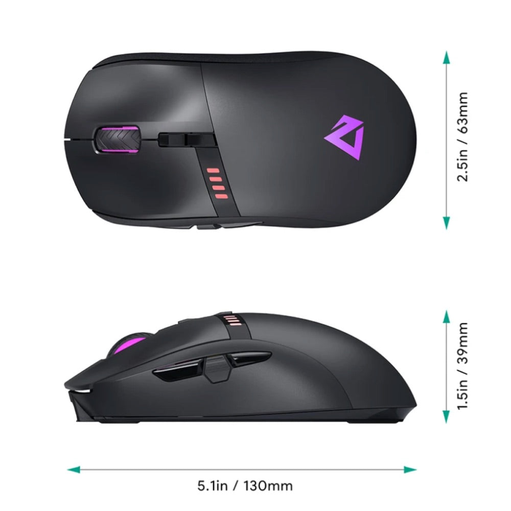 Gadget aukey gaming wireles knight rgb mouse 16000 dpi resolution 2.4ghz