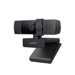 Gadget Aukey webcam negra 1080p con enfoque automático para computadora.