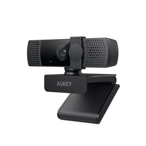 Gadget aukey webcam camara para computadora de 1080p con enfoque automatico color negro