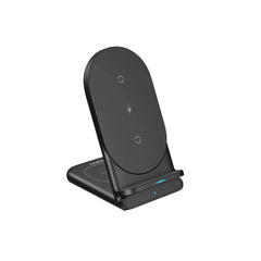 Cargador aukey inalambrico 2 in 1 wirelesfast (bk / wh) color  negro  Shop name