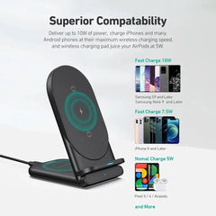 Cargador aukey inalambrico 2 in 1 wirelesfast (bk / wh) color  negro  Shop name