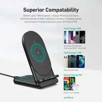 Thumbnail for Cargador Aukey Inalambrico 2 In 1 Wirelesfast (Bk / Wh) Color  Negro