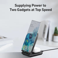 Thumbnail for Cargador Aukey Inalambrico 2 In 1 Wirelesfast (Bk / Wh) Color  Negro