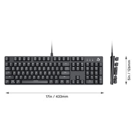 Gadget aukey gaming kmg12 mechanical keyboard 104key with software