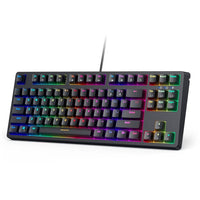 Gadget Aukey Gaming Kmg14 Mechanical Keyboard Blue Switchecompact 87Key With Software Color Azul - MUNDO ACCESORIOS (B2C)