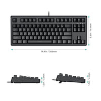 Thumbnail for Gadget Aukey Gaming Kmg14 Mechanical Keyboard Blue Switchecompact 87Key With Software Color Azul