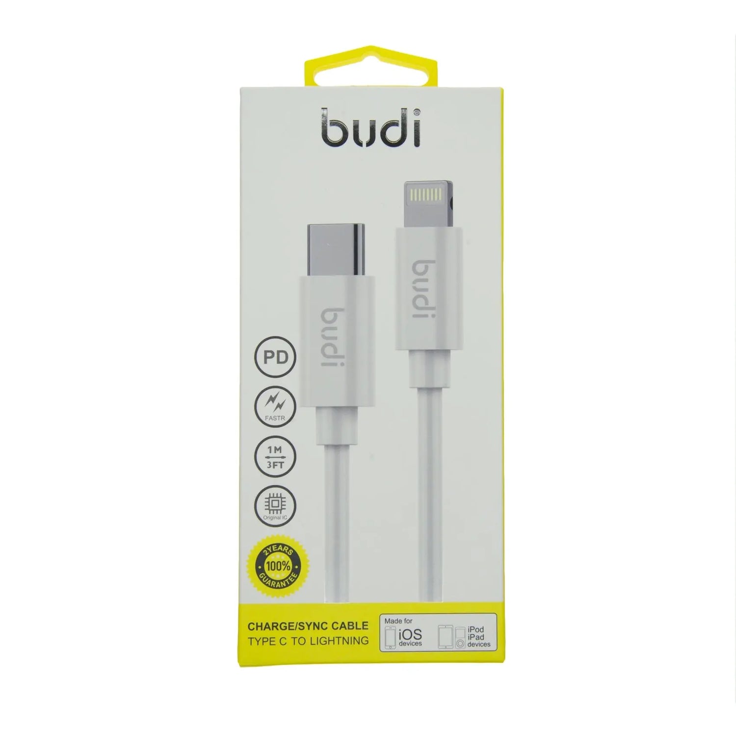 Cable budi adaptador de tipo c a lightning ultra rapido  Shop name