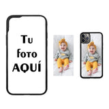 Estuche clásico TPU negro personalizable para iPhone 12 y 12 Pro.