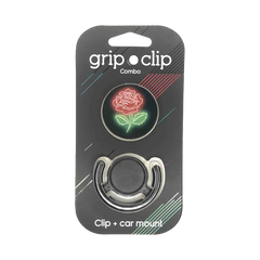 Accesorio grip clip flor neon con holder  Shop name