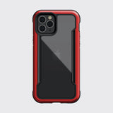 Estuche protector rojo XDORIA Raptic Shield para iPhone 12 Mini.