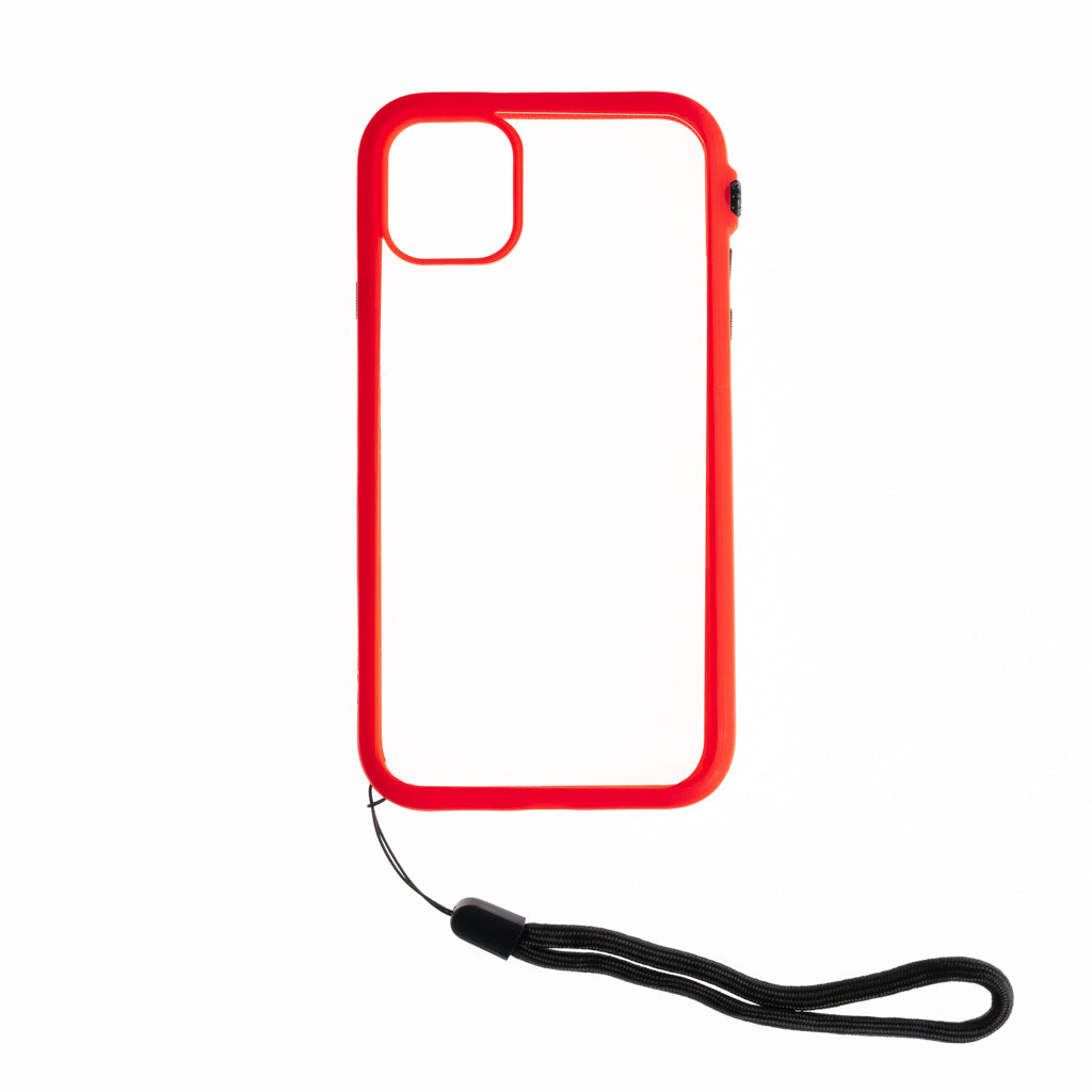 transparent catalyst impact cases apple iphone 11 pro max red color