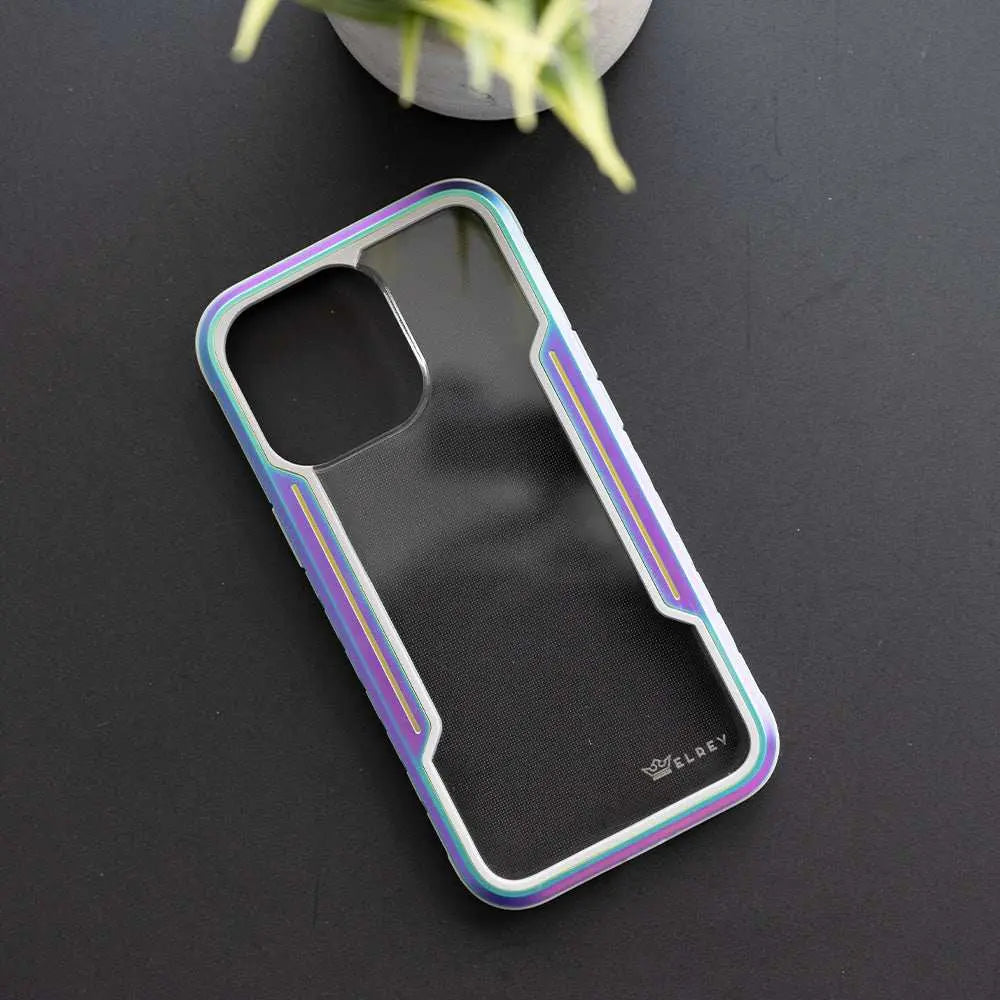 estuche protección El Rey Defense iPhone 12 color tornasol, diseño elegante y resistente