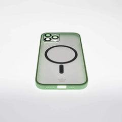 estuche vidrio templado el rey magsafe con marco de vidrio templado de camara trasera apple iphone 12 pro max color verde  Shop name