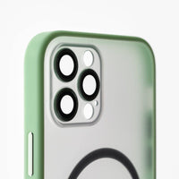 estuches vidrio templado el rey magsafe con marco de vidrio templado de camara trasera apple iphone 12 pro color verde - MUNDO ACCESORIOS (B2C)