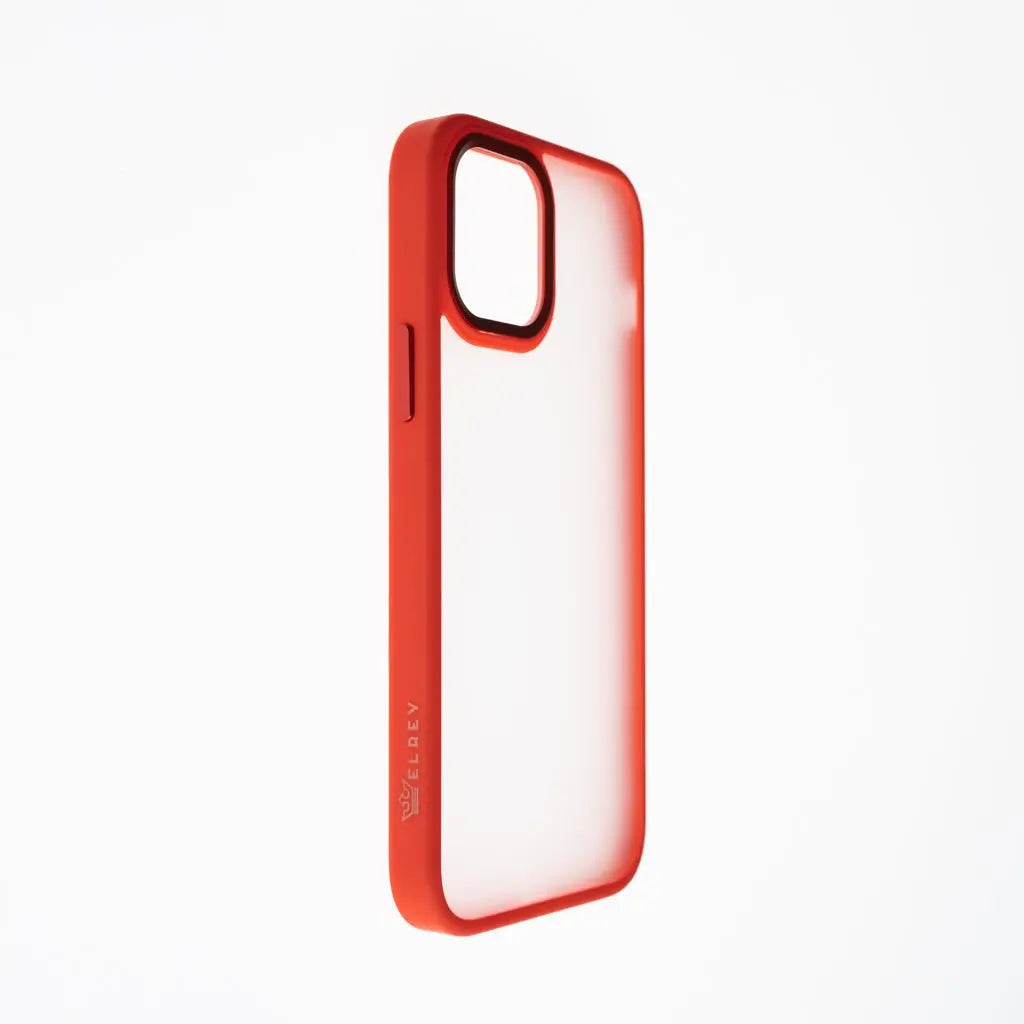 estuche clasico el rey mate marco de apple iphone 12 pro max color rojo  Shop name