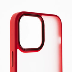 estuche clasico el rey mate marco de apple iphone 12 pro max color rojo  Shop name