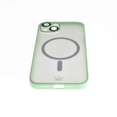 estuche vidrio templado el rey magsafe con marco de vidrio templado de camara trasera apple iphone 13 color verde  Shop name