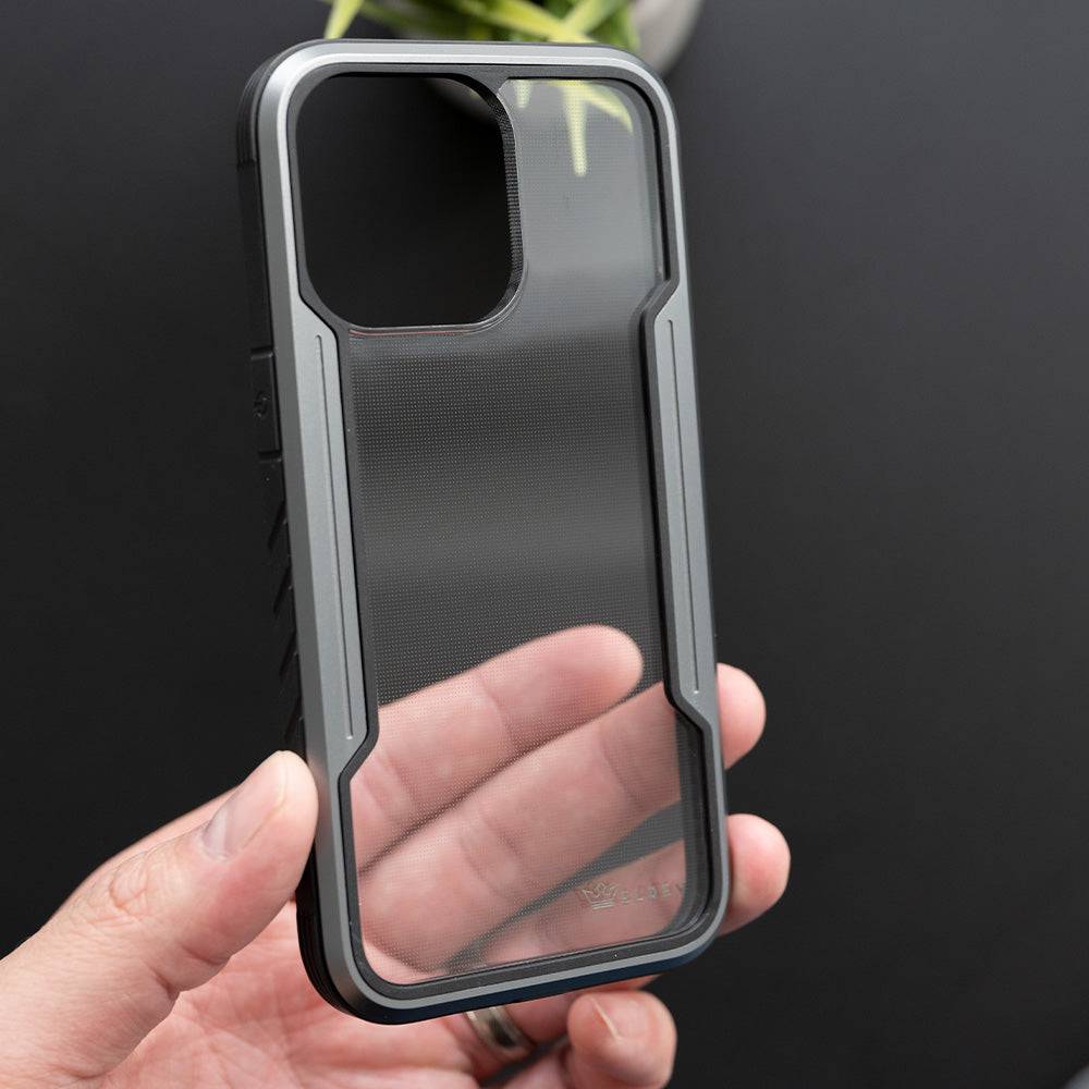 estuches proteccion el rey defense apple iphone 13 pro color gris / negro - MUNDO ACCESORIOS (B2C)