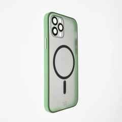 Estuche vidrio templado el rey magsafe con marco de vidrio templado de camara trasera apple iphone 13 pro color verde  Shop name