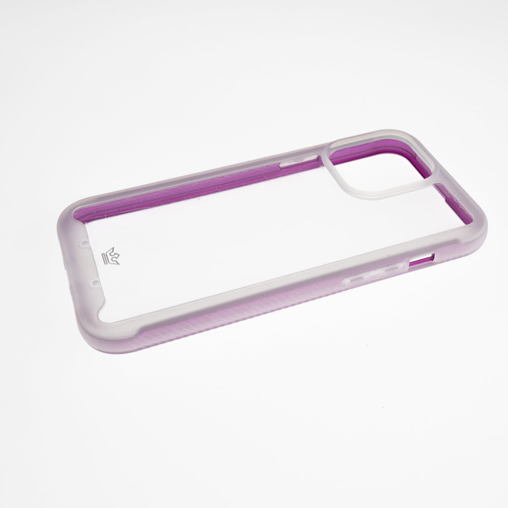 Transparent cases the super bumper king of atra apple iphone 13 pro, iphone 13 pro max purple / transparent color