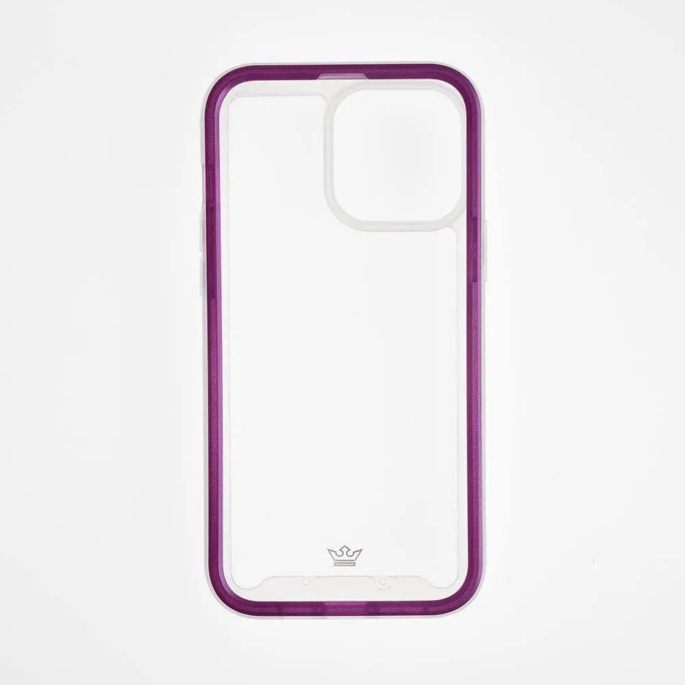 estuche transparente el rey super bumper de atra apple iphone 13 pro ,  iphone 13 pro max color morado / transparente  Shop name