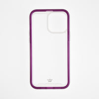 Transparent cases the super bumper king of atra apple iphone 13 pro, iphone 13 pro max purple / transparent color