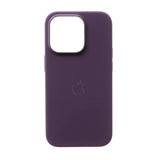 silicone MagSafe case for iPhone 14 Plus in purple