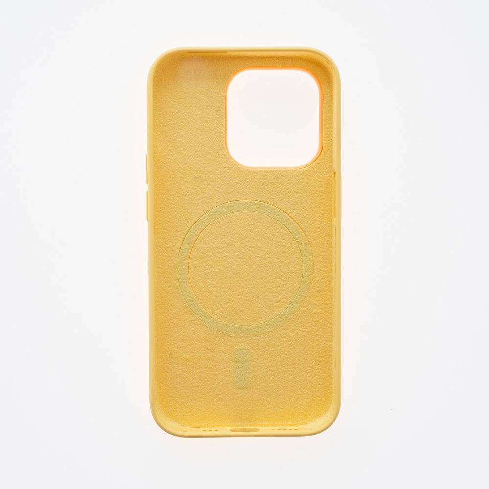 estuches magsafe el rey silicon case magsafe apple iphone 14 pro max color amarillo - MUNDO ACCESORIOS (B2C)