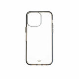 Estuche transparente el rey symmetry apple iphone 14 pro max color gris / transparente  Shop name