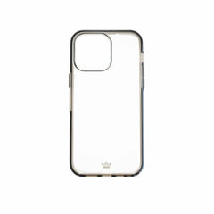 Estuche transparente el rey symmetry apple iphone 14 pro max color gris / transparente  Shop name