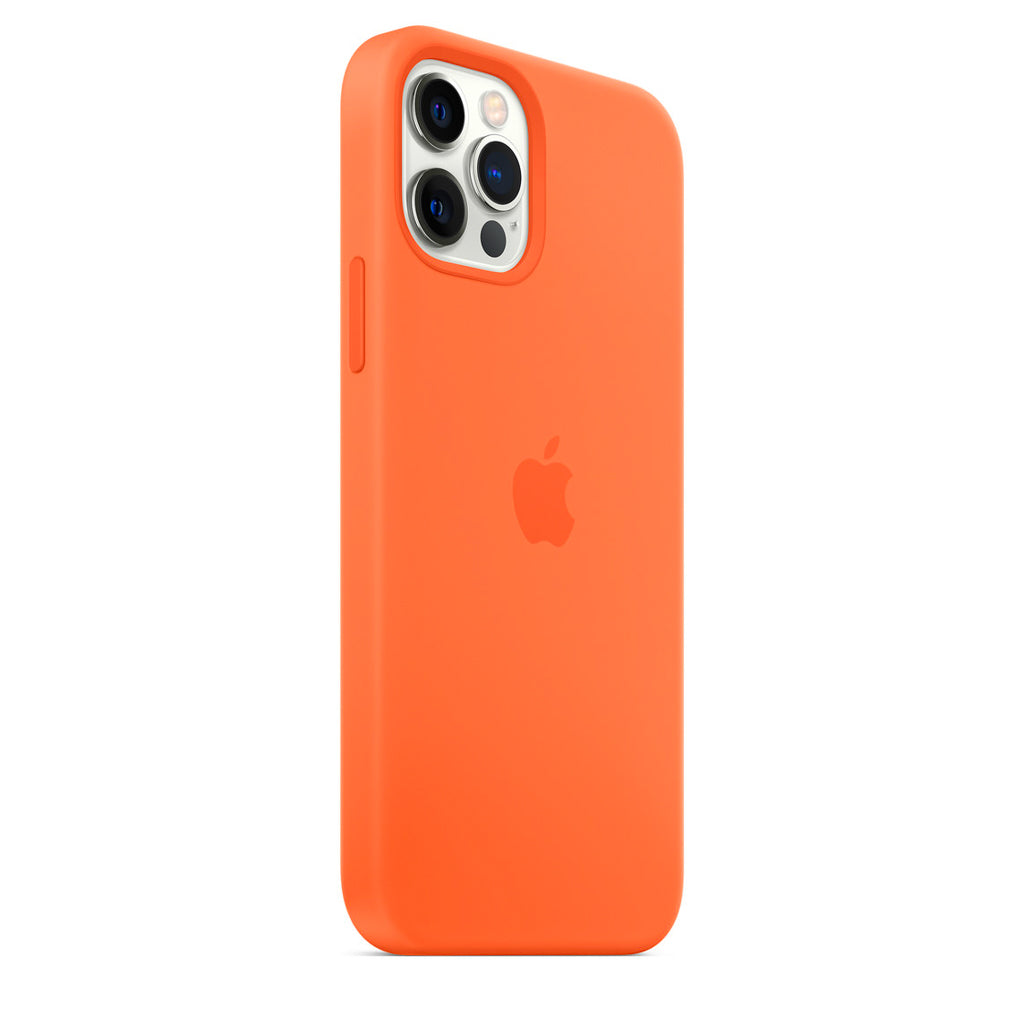 estuches silicon apple iphone 14 pro color naranja