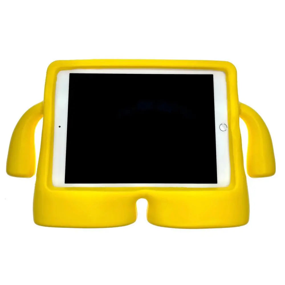 Estuche de TPU amarillo para Apple iPad Pro, diseñado para niños.