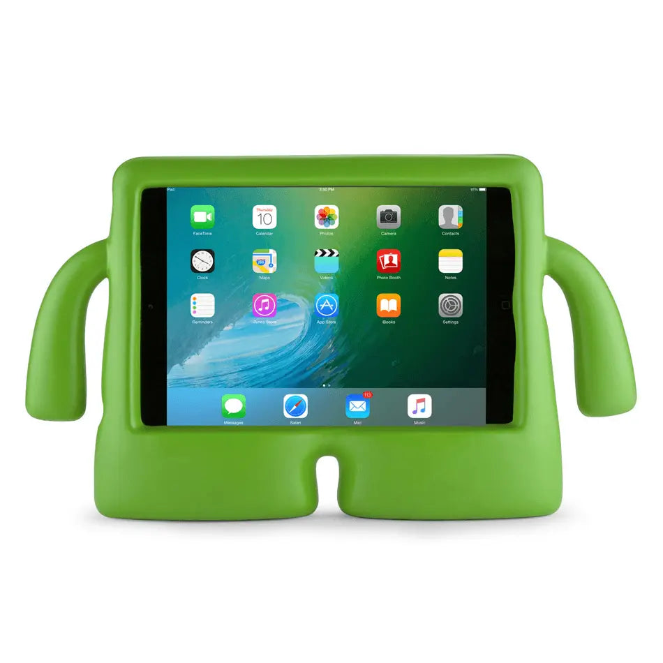 estuche verde de TPU para Apple iPad 1, 2, 3, 4, diseñado para niños