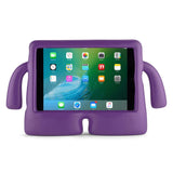 estuche morado de TPU para iPad 1 a 4, diseño infantil con protección y accesibilidad completa