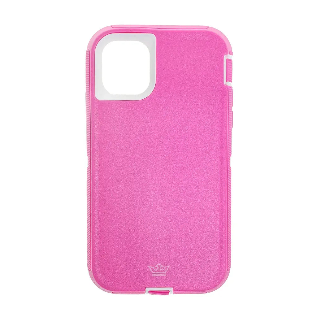 estuche proteccion el rey defender apple iphone 11 pro max color rosado / blanco Product vendor