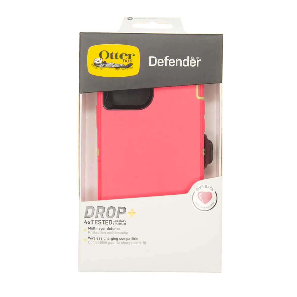 estuches proteccion otterbox defender apple iphone 11 pro color rosado / verde