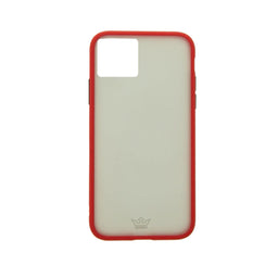 estuche proteccion el rey hard case marco humo apple iphone 11 pro color rojo  Shop name