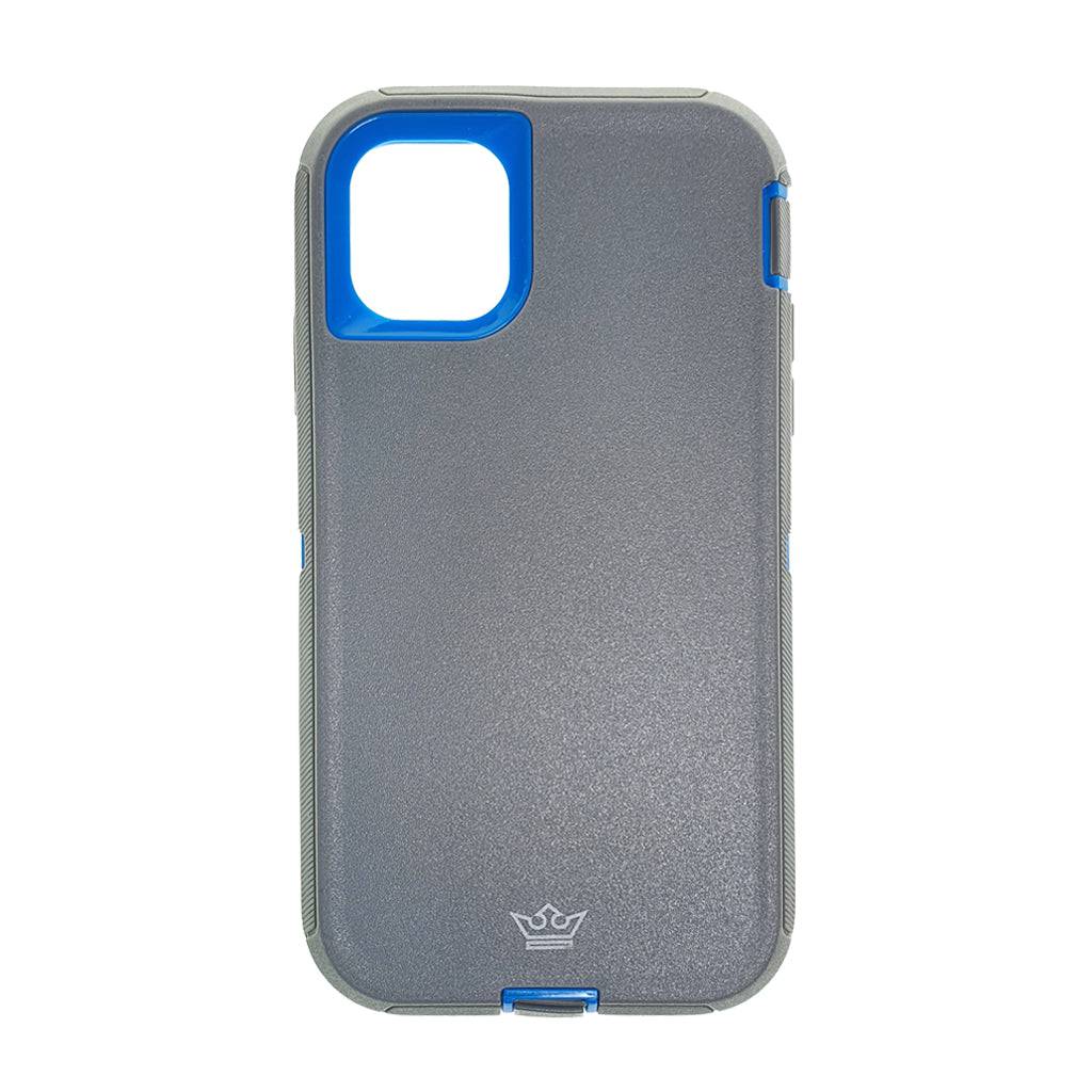 Estuches Proteccion El Rey Defender Apple Iphone 11 Pro Color Gris / Azul - MUNDO ACCESORIOS (B2C)