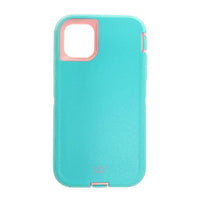 Estuches Proteccion El Rey Defender Apple Iphone 11 Pro Color Turquesa / Rosado - MUNDO ACCESORIOS (B2C)