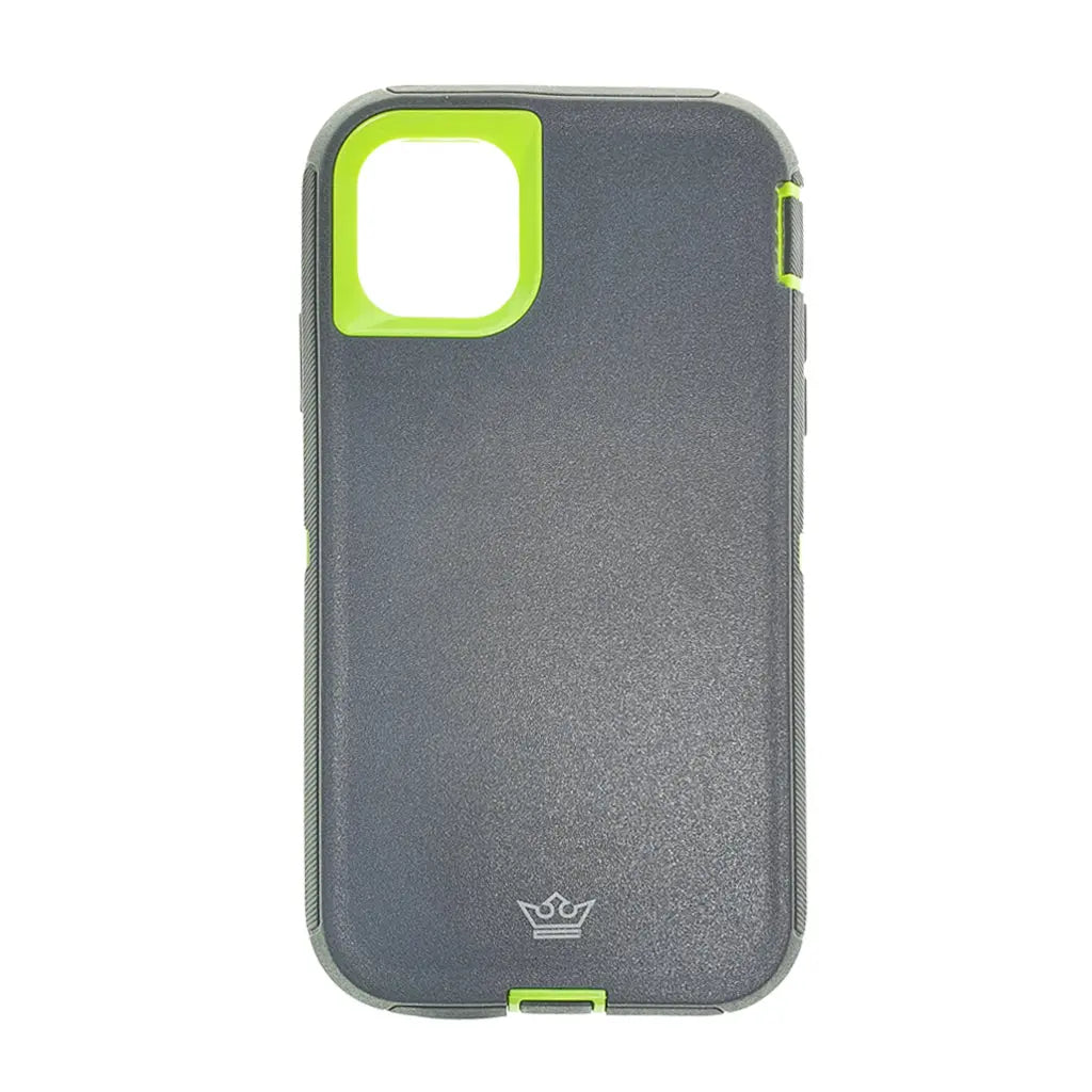 Estuche proteccion el rey defender apple iphone 11 pro color gris / verde  Shop name