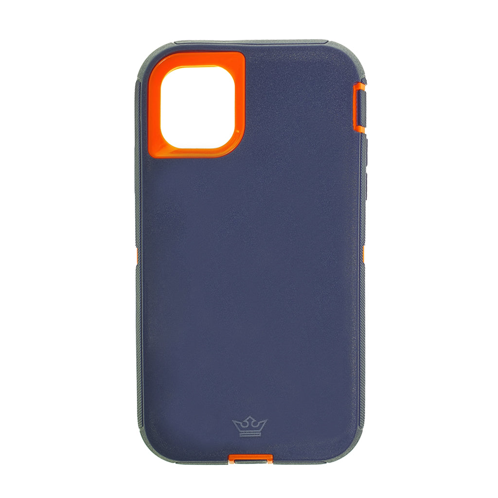 Estuches Proteccion El Rey Defender Apple Iphone 11 Pro Color Azul / Naranja